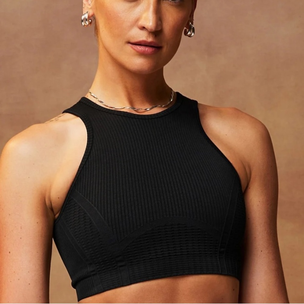 Fabletics Seamless Low Impact Open Back Bra